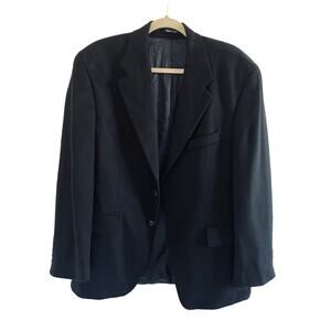 Vintage Ralph Lauren Polo Cashmere Blazer Navy Blue